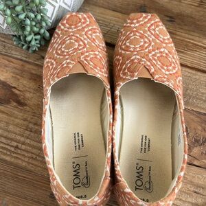 TOMS Women's Alpargata Spice Brown Sunburst Blanket Woven TOMS